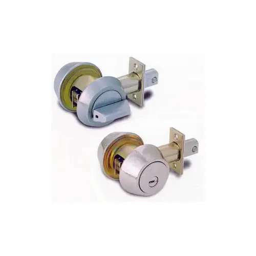 Mul-T-Lock 51078786 206S-HD1-05-HRC-S SINGLE CYL DEADBOLT, ADJUSTABLE BACKSET, STANDARD/DRIVE-IN BOLT, SUB ASSEMBLED, BRIGHT BRASS FINISH. MUST BE OLD STYLE INTERACTIVE!!! (58200026)