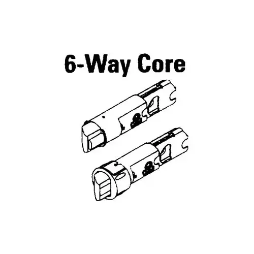 6 WAY CORE DEADLATCH, ADJUSTABLE BACKSET, REQUIRES SERVICE KIT