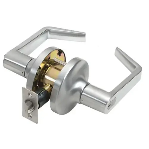 NSP LC2486 R CTL 26D R CTL 26D Heavy Duty Grade 2 Clutched Storeroom Lever, C Kwy, 2-3/4" Backset Satin Chrome