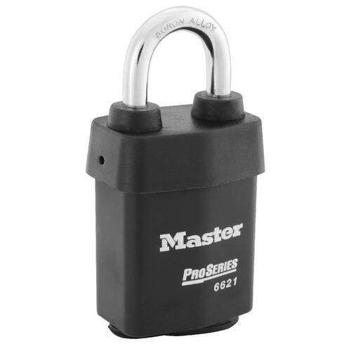 Master Lock Company 6621LJWO 2-1/8 in. Body Pro-Door Hardware CYL Padlock Less CYL