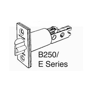Schlage Commercial 12103605 B250 Series Square Corner Dead Latch with 2-3/4 Backset Bright Brass Finish 