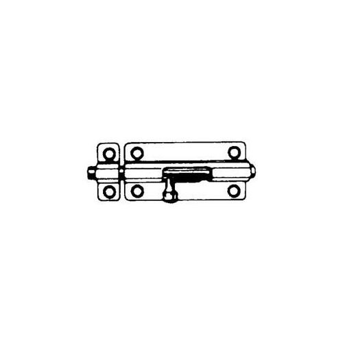 Standard Weight Zinc Barrel Bolt, 4" Length