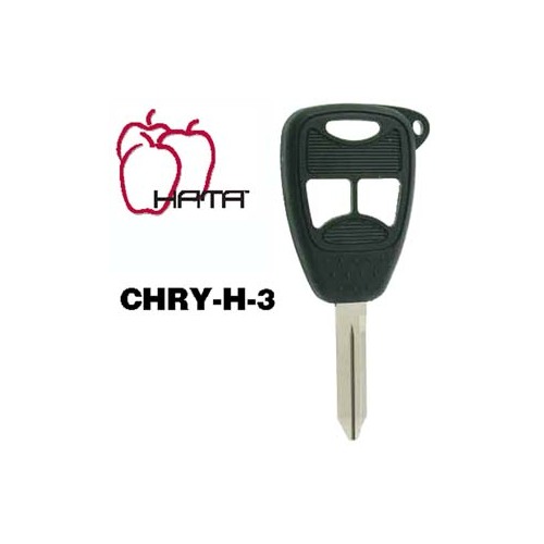 Hata Inc CHRYH3 TYPE1 TYPE1, 3 BUTTON SHELL WITH KEY, FOR CHRYSLER