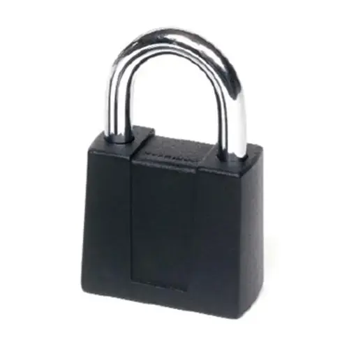 4-Dial Sesamee Resettable Combination Diecast 2" Padlock, 3/4" Shackle, Carded Black