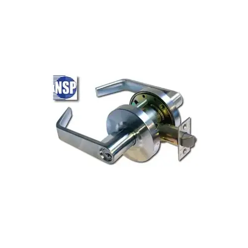NSP LC2686 R CTL 26D R CTL 26D Grade 2 Storeroom Lever, C Kwy, 2-3/8" Backset Satin Chrome