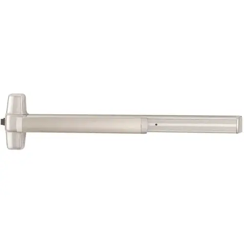 99 Series 3 ft. Rim Exit Device with Night Latch Trim Satin Chrome