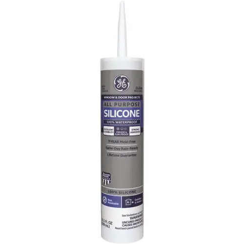 10.1 oz. Clear Silicone 1-All Purpose Sealant