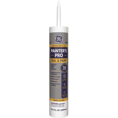 GE 2733499 Painters Pro Seal & Paint 10oz White All-Purpose Acrylic Latex Sealant