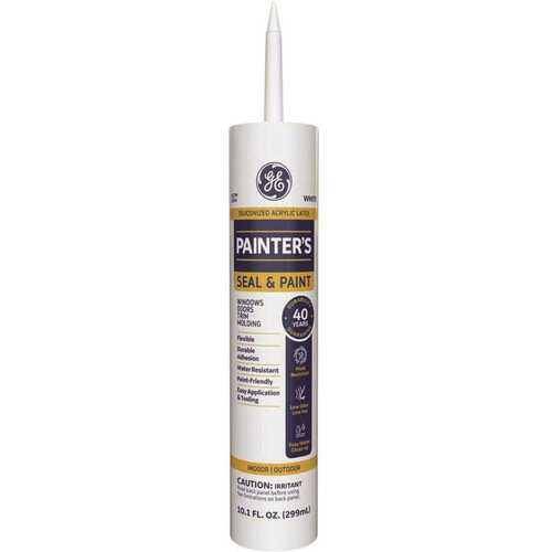 GE 2733581 Painters Seal and Paint All-Purpose 10 oz. White Latex Sealant
