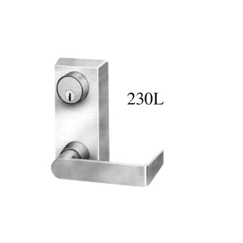 SP313 TRIM FOR 22 SERIES RIM PANIC DEVICE, KEY UNLOCKS LEVER, MORTISE CYINDER NOT INCLUDED, DURONODIC FINISH