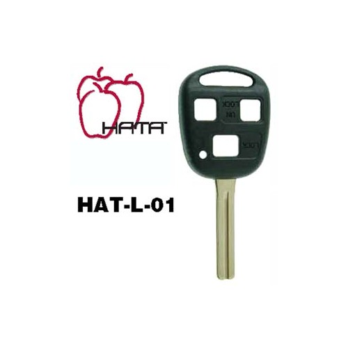 Hata Inc HATL01 LEXUS SHORT KEY WITH 3 BUTTON SHELL