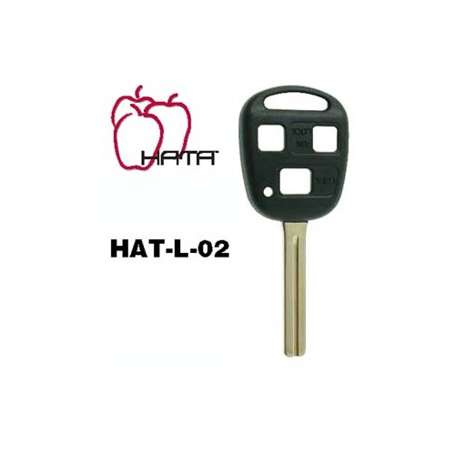 Hata Inc HATL02 LEXUS LONG KEY WITH 3 BUTTON SHELL