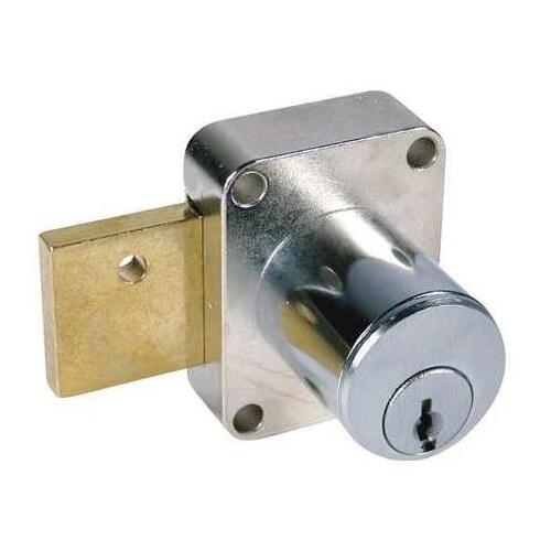 C8173-915-4 KA Deadbolt Door Lock, 7/8" Cylinder Length, Satin Brass