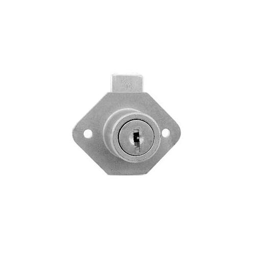 US3 KA #340 1-1/8" Drawer Lock, Brass Finish