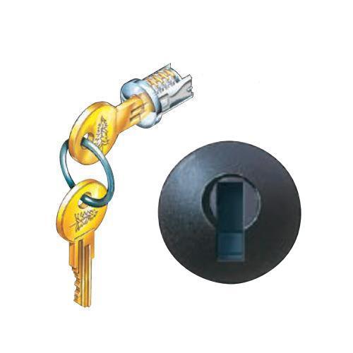 C300LP-19 KA #101T Removable Lock Plug, Black Finish