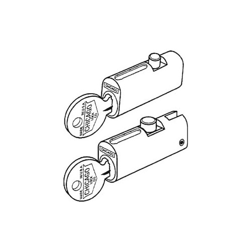C5001LP KA #3X5 File Cabinet Lock, 1-3/4" Cylinder, Round Bolt, Keyed Alike