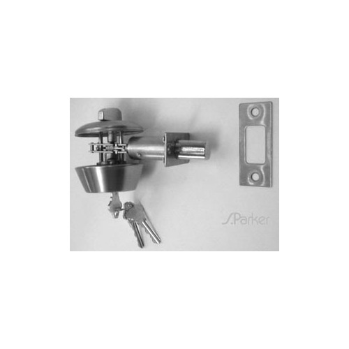 SINGLE CYLINDER DEADBOLT, GRADE 3, SC1 KEYWAY, ADJUSTABLE BACKSET, BRIGHT BRASS FINISH