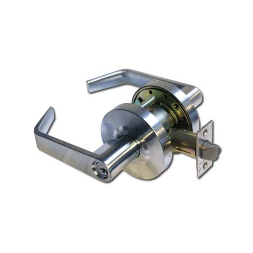 R CTL FW 26D Grade 2 Clutched Storeroom Lever, C Kwy, 2-3/4" Backset Satin Chrome