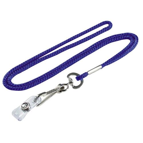 22-1/2" Blue Lanyard with Badge Holder - pack of 10