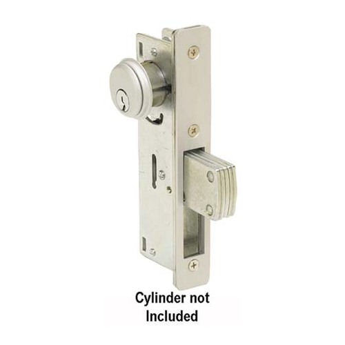 DEADBOLT NARROW STILE, 31/32" BACKSET, ALUMINUM FINISH, LESS CYL.