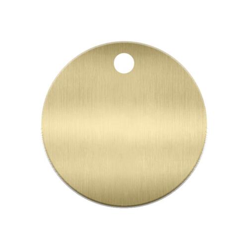 NSP KT7007 Brass Key Tag, 1-1/4" Diameter (60/pk)