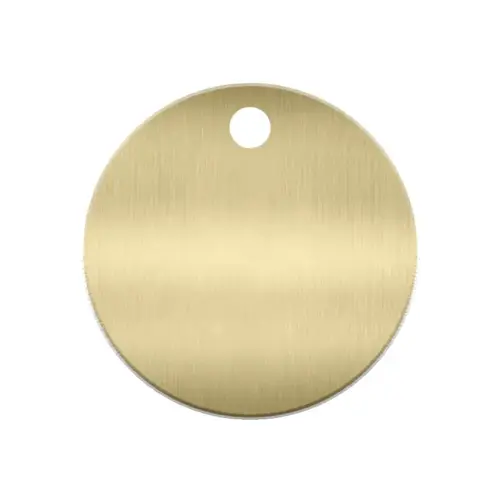 NSP KT7007 Brass Key Tag, 1-1/4" Diameter (60/pk)