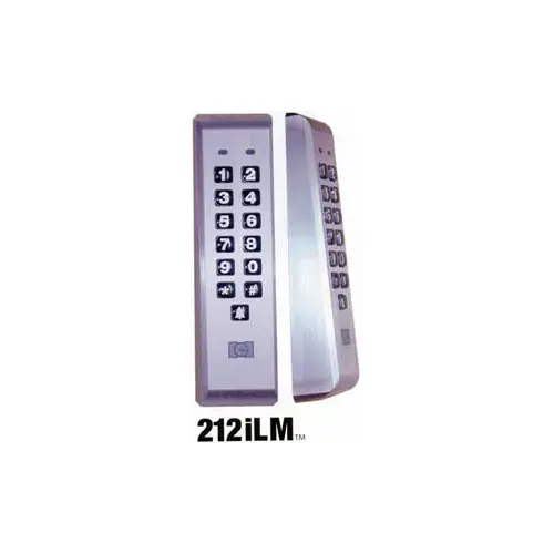 Commercial Access Solutions (IEI) IEI 212iLM-AL 212iLM-AL Indoor/Outdoor Mullion-Mount Keypad, Aluminum Stainless Steel