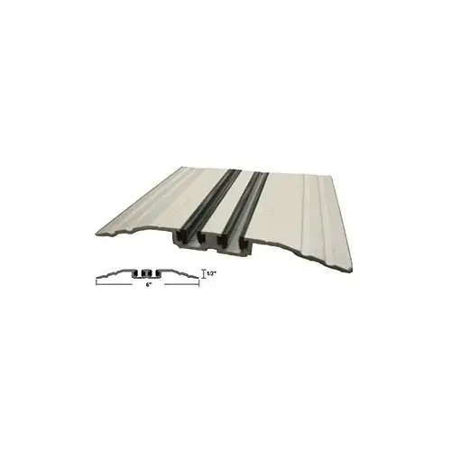 TAPERED THRESHOLD 6" CL W/VINY - 12ft