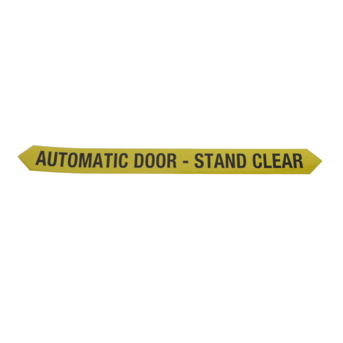 ASSA ABLOY 19-24-002 DECAL-STAND CLEAR/LONG YELLOW