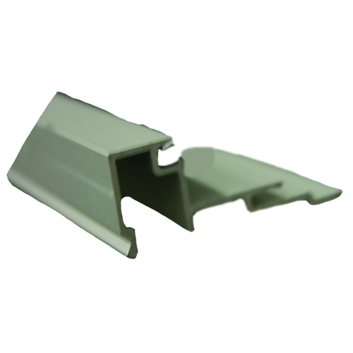 SQUARE GLASS STOP GUTTER - CL - 8ft