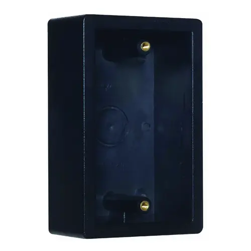 SINGLE GANG SURFACE MOUNT BOX - BLACK