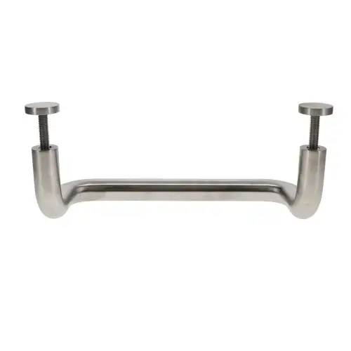 10" 90 degree Offset Door Pull, Satin Stainless Steel