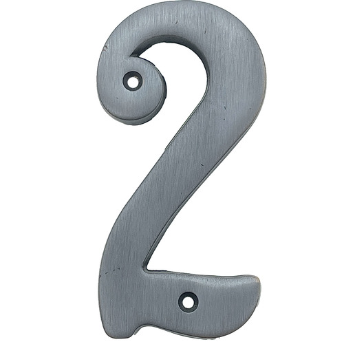 Better Home Products 482ORB Solid Brass House Number 2 in Oil Rubbed Bronze Finish, 4 inches