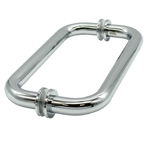 CRL BM8X8CH Tubular BacktoBack Pull Handle BM Series Polished Chrome 8"