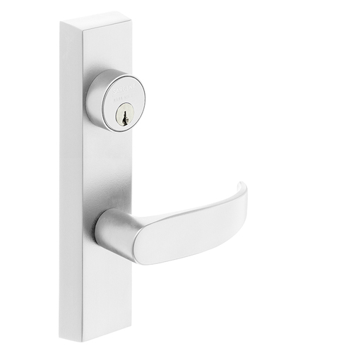 ET Lever Exit Device Trim White Suede Powder Coat