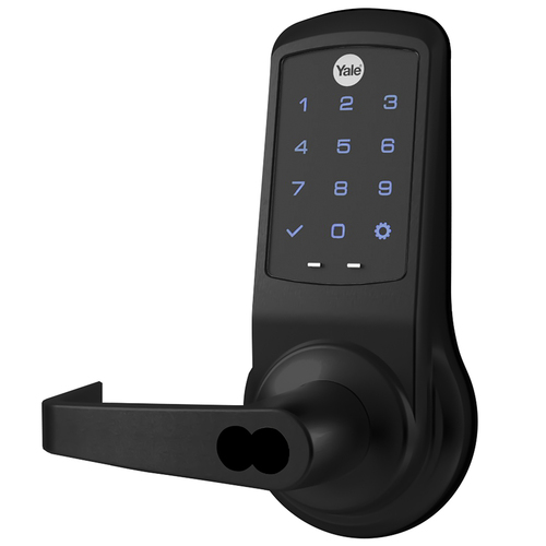 Cylindrical Lock with Keypad Trim Flat Black Coated