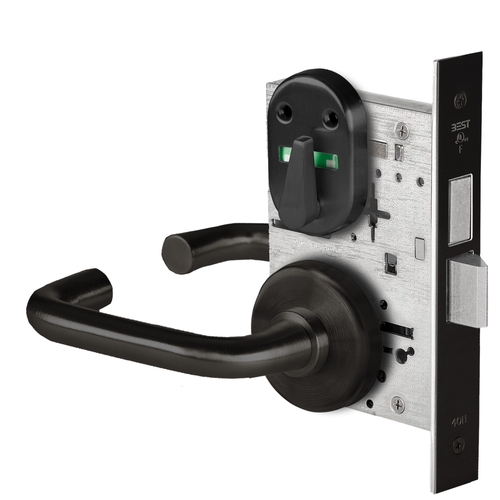 Schlage L9473B 01A Dormitory/Bedroom Mortise Lock with Deadbolt, Accepts  Small Format IC Core (SFIC)