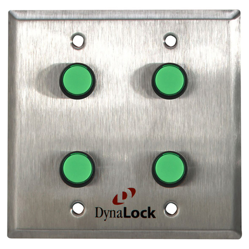 DynaLock 6145M Pushbutton Satin Stainless Steel