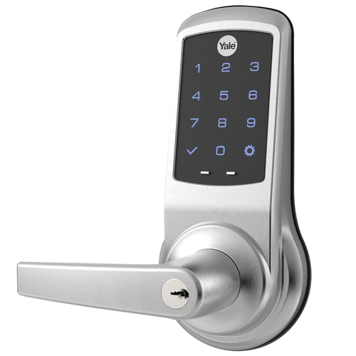 Cylindrical Lock with Keypad Trim Satin Chrome