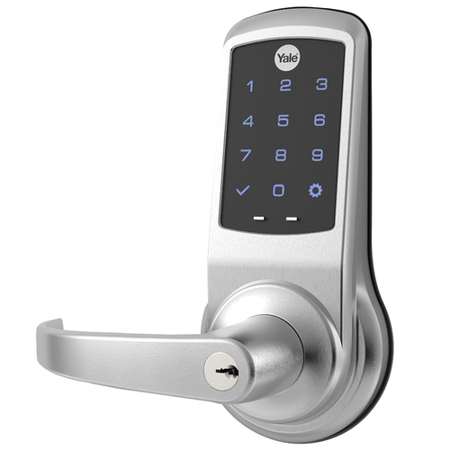 Cylindrical Lock with Keypad Trim Satin Chrome