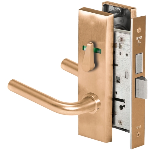 BEST 45H0LB12M612VIT Grade 1 Privacy Mortise Lock, Visual Thumbturn