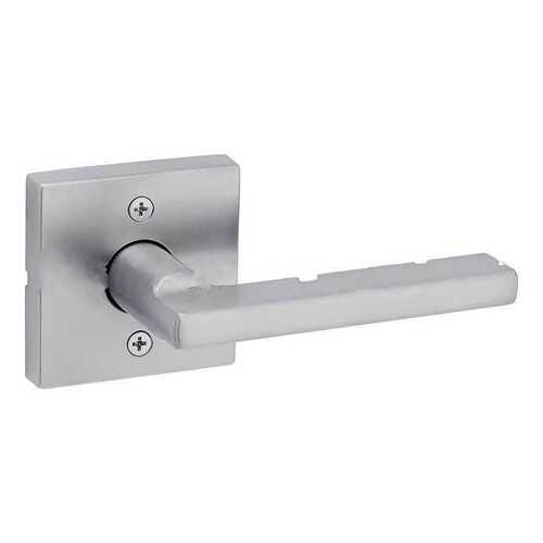 Halifax Lever with Square Rose Half Dummy Door Lock Satin Chrome Finish