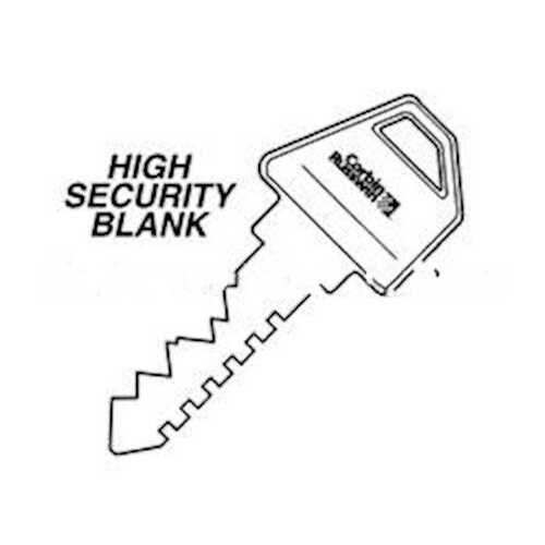 Corbin Russwin D3-6PIN-90 Single Section Security Bow Key Blanks