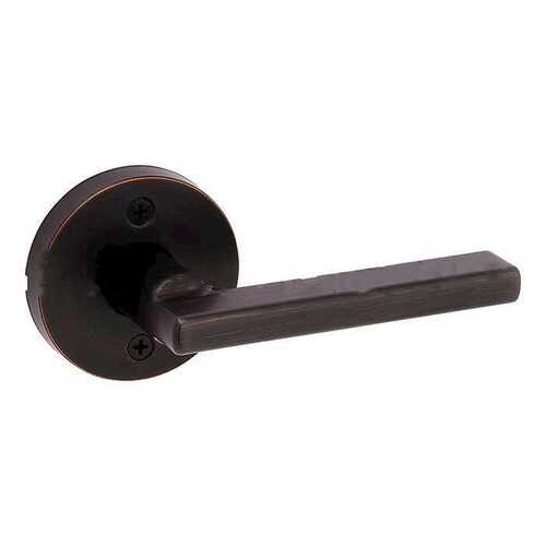 Halifax Lever with Round Rose Half Dummy Door Lock Venetian Bronze Finish