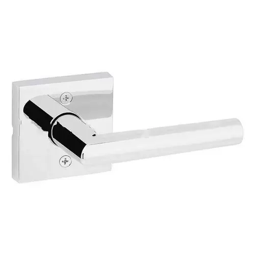 Milan Lever with Square Rose Half Dummy Door Lock Bright Chrome Finish