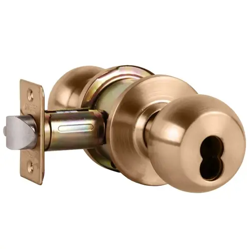 Cylindrical Lock Satin Bronze Clear Coated