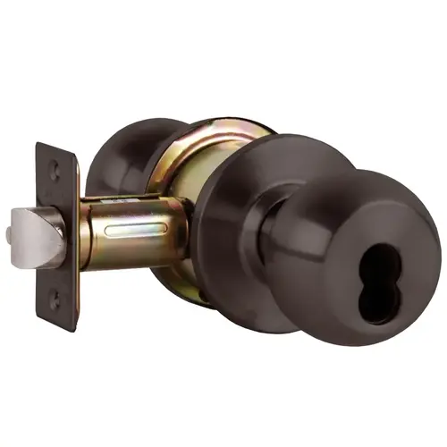 Cylindrical Lock Dark Oxidized Satin Bronze Oil Rubbed