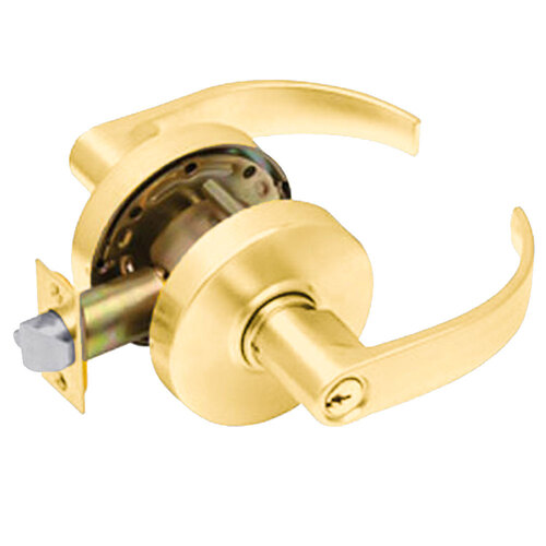 Cylindrical Lock Bright Brass