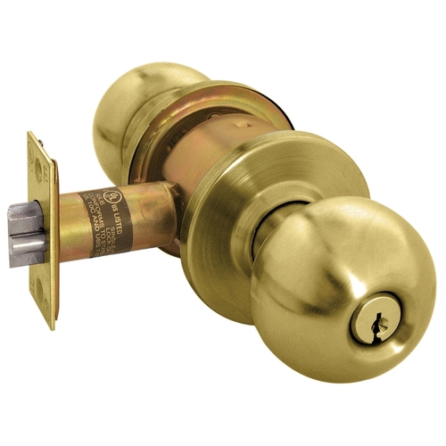 Cylindrical Lock Satin Brass