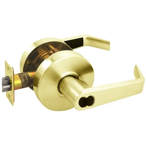 Cylindrical Lock Bright Brass